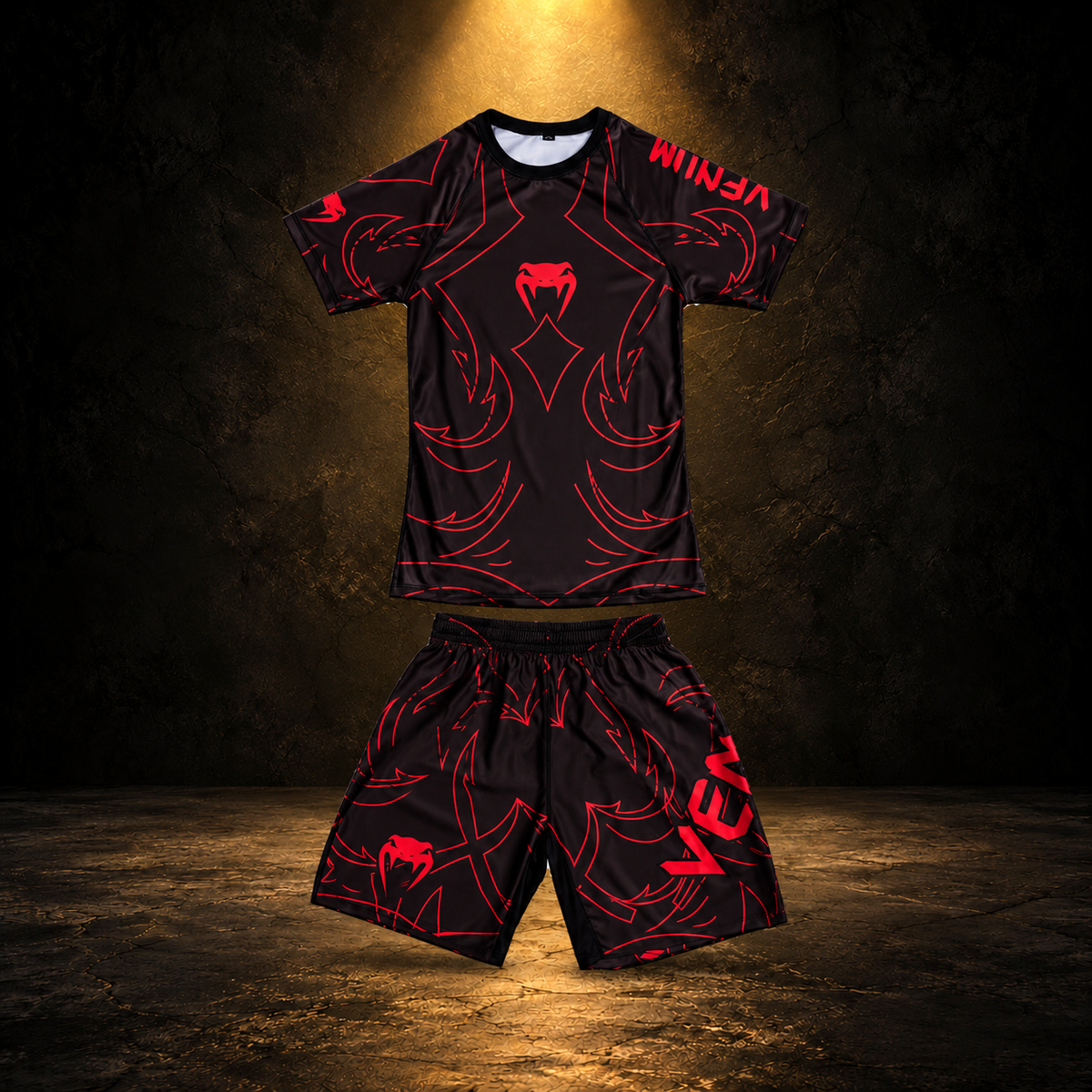 UFC Training Set – Black & Burgundy - foto prodotto