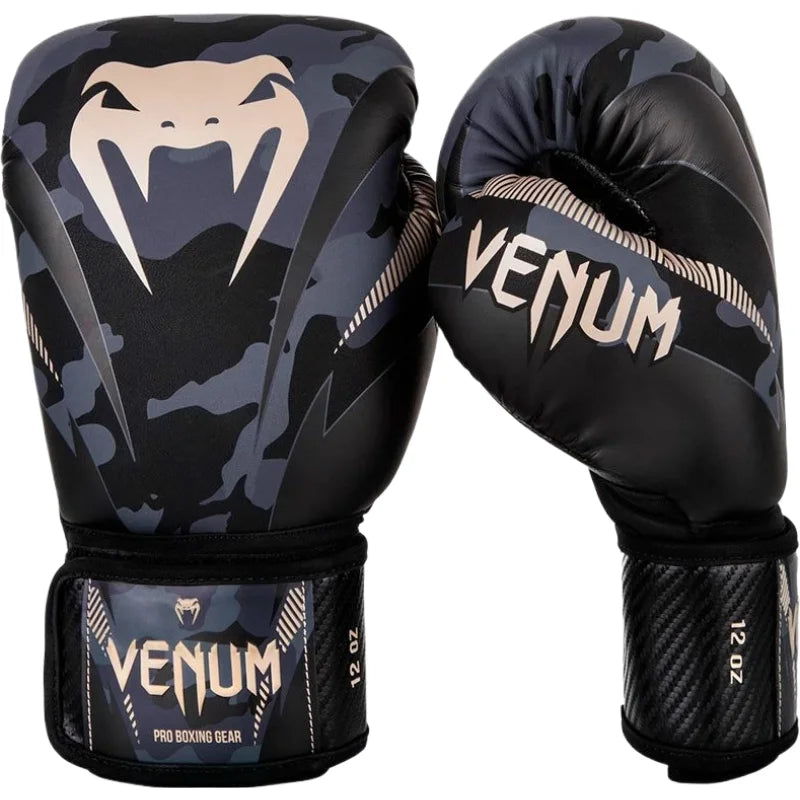 Venum Dark Boxing Gloves