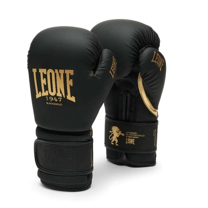 Leone Black&gold Boxing Gloves