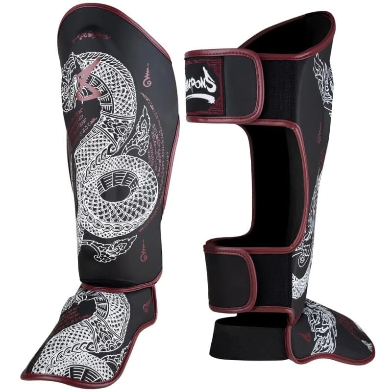 8 Weapons Sak Yant Naga Shin Guards