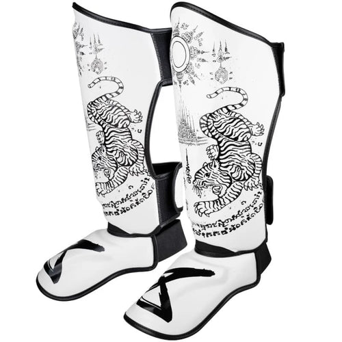 8 Weapons Sak Yant Tiger Shin Guards