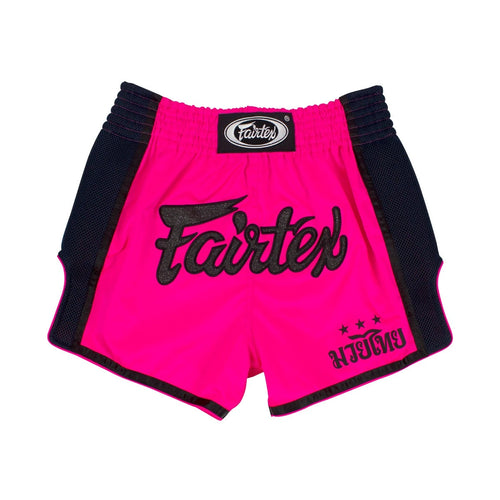 Fairtex BS1714 Muay Thai Shorts Shocking Pink - front