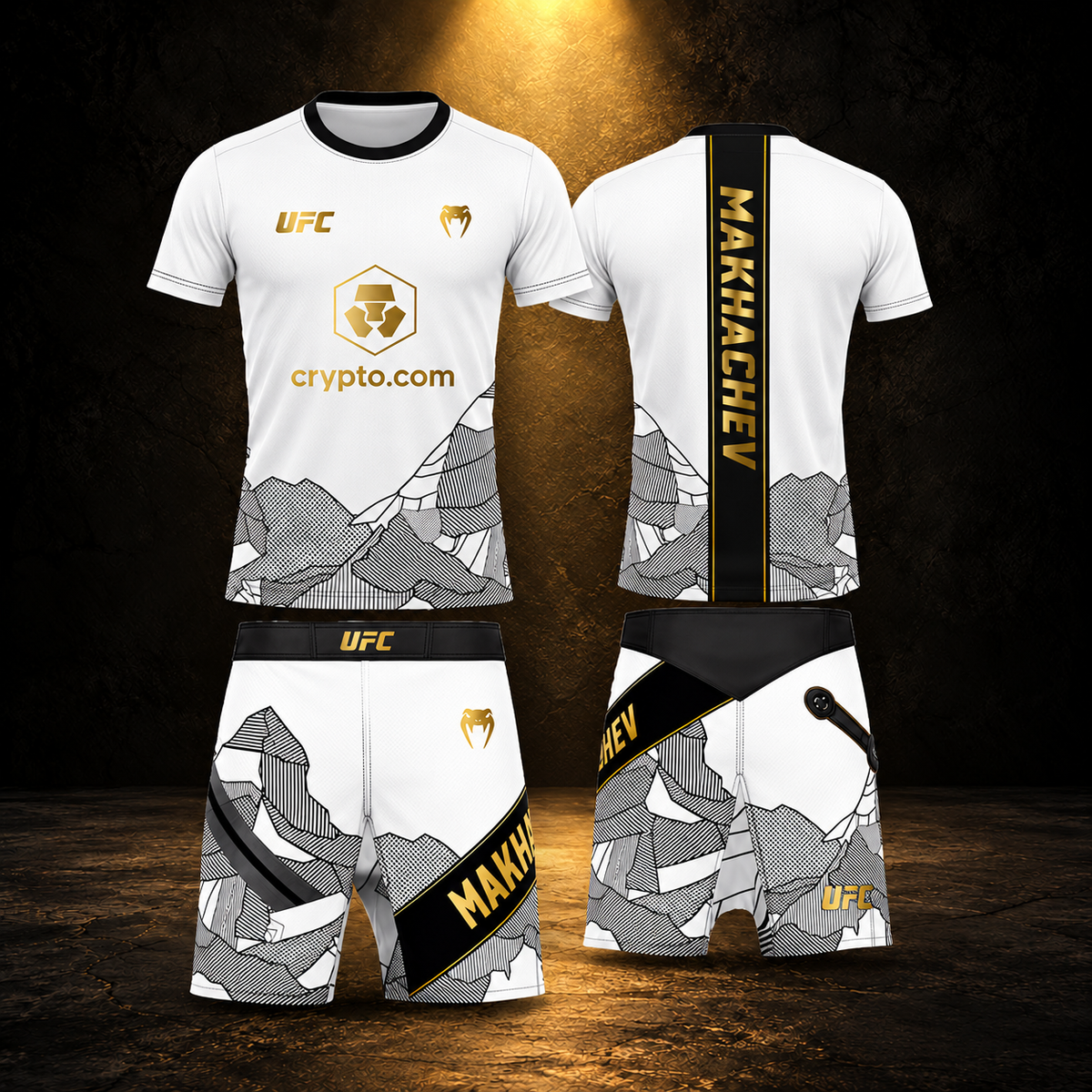 UFC Training Set – Makhachev White & Gold - foto prodotto